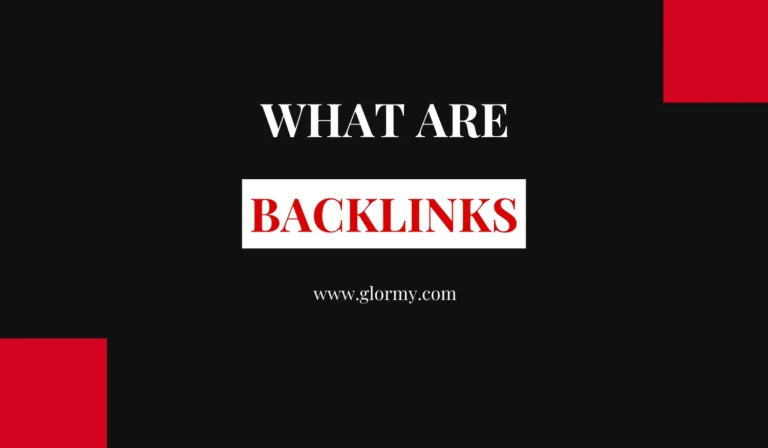 a black background with white text written What are Backlinks and two red boxes
