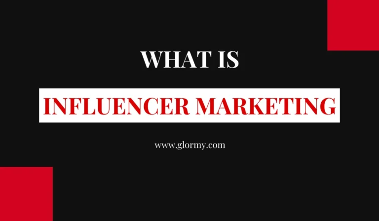 a black background with white text written What is Influencers Marketing and two red boxes