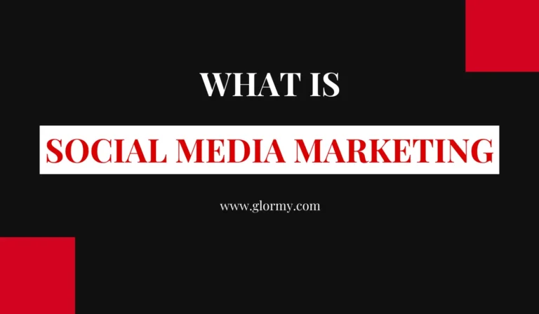 a black background with white text written What is Social Media Marketing and two red boxes